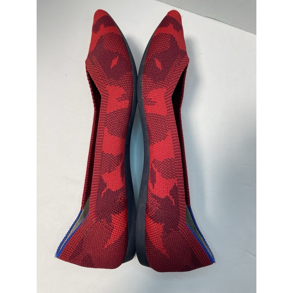 Rothy's The Point Flats Slip On Women's Size 7 Red camouflage Pattern - Picture 9 of 15
